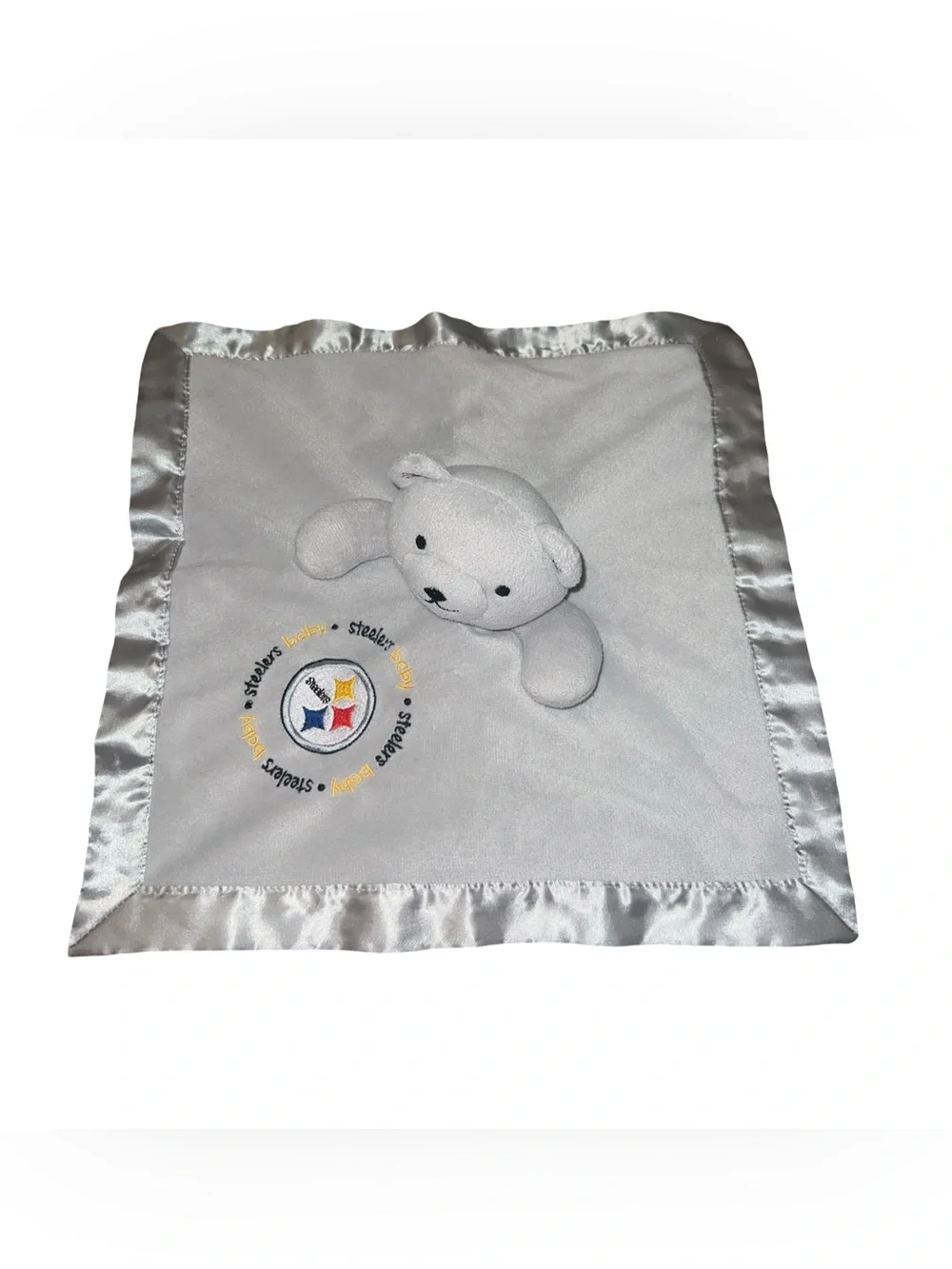 Pittsburgh Steelers Security Bear Blanket Lovey Baby Fanatic NFL